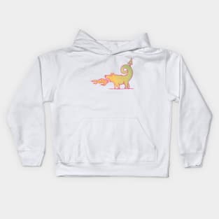 Dinkum,  the Dragon Dingo - for dark background Kids Hoodie